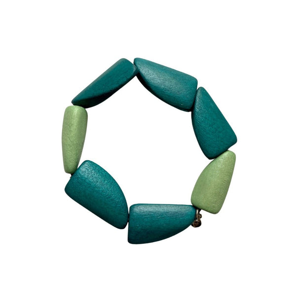 Bracciale Xena legno - verde - Bijondo