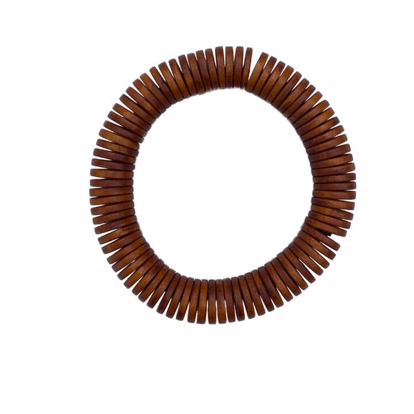 Bracciale legno Katong - ocra - Bijondo