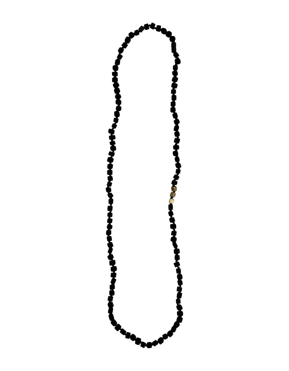 Collana Filicudi legno - oro - Bijondo