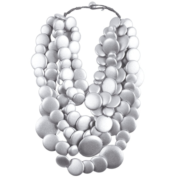 Collana Guinea metallic - argento - Bijondo