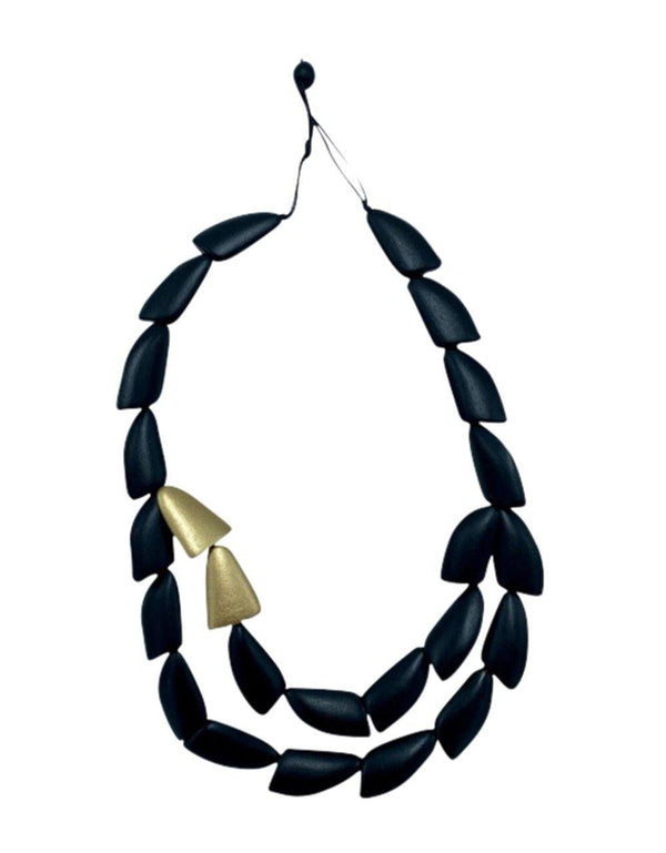 Collana Indonesia Metallic - nero - Bijondo