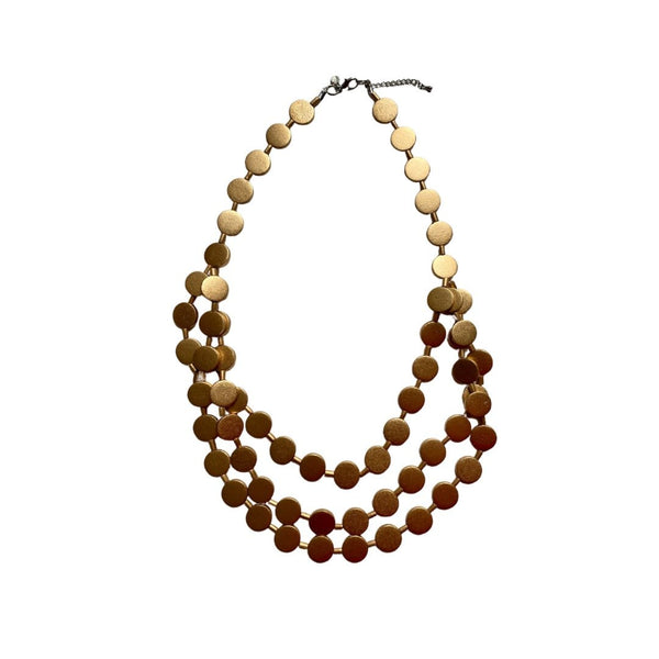 Collana Little Italy legno metallic - oro - Bijondo