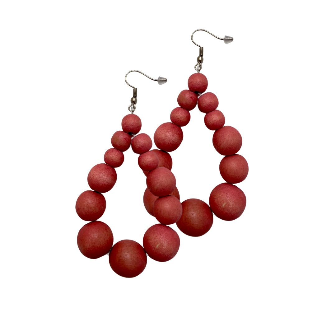 Brazil Big wooden earrings Bijondo