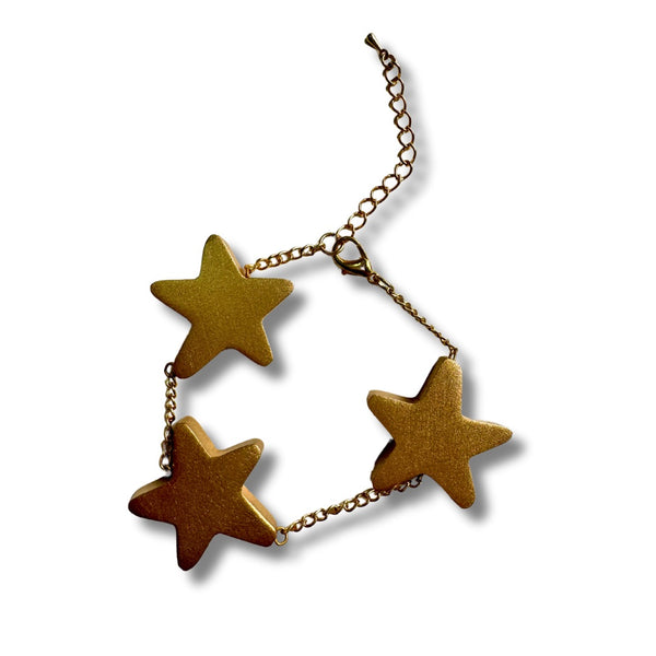 Bracciale con legno Star metallic