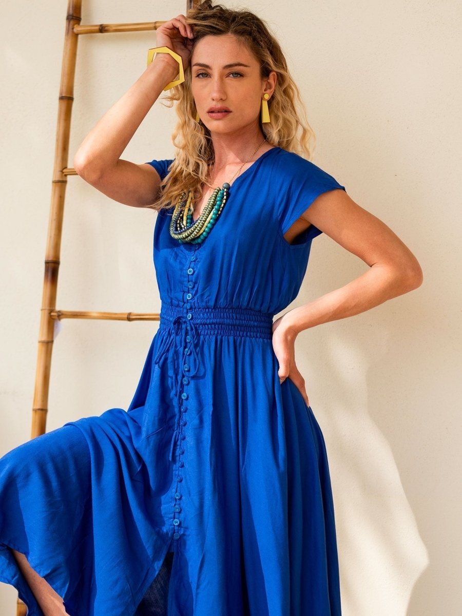 Vestito Chemisier lungo asimmetrico Susanna