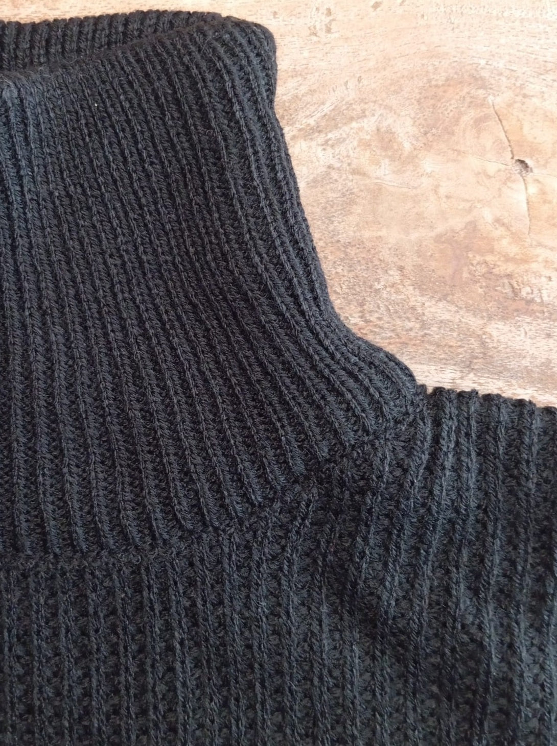 Vestito pullover in maglia Valeria-nero-taglia unica-Bijondo