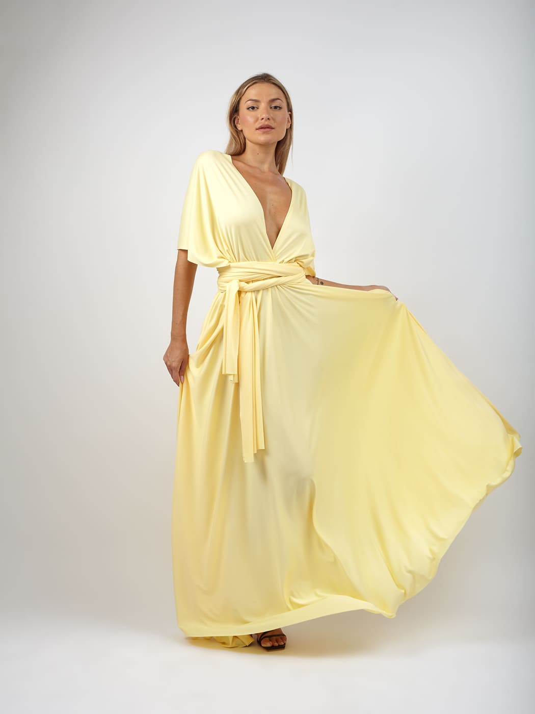 Vestito trasformabile Ayunita infinity - giallo - Bijondo