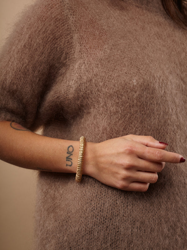 Bracciale legno semplice Roryna metallic